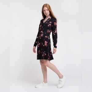 Armedangels Inaari Flower Batik- Long Sleeve Floral Dress